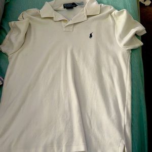 Large white polo